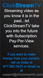 Mobile Screenshot of clickstreamtv.com